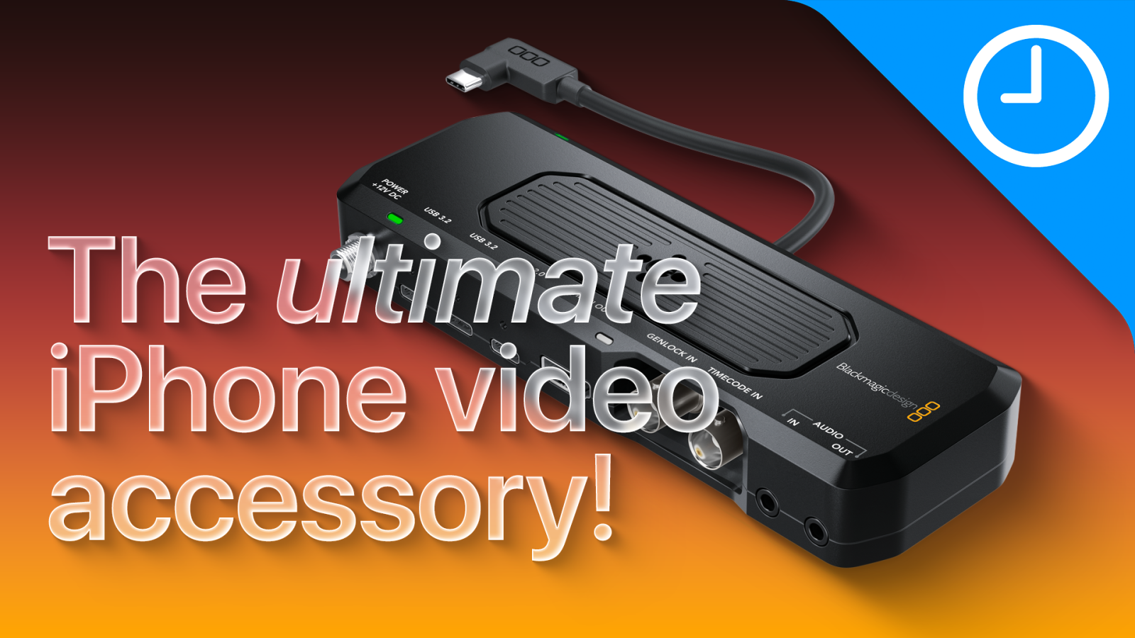 The Blackmagic Camera ProDock is one of the best iPhone accessories for video shooters
