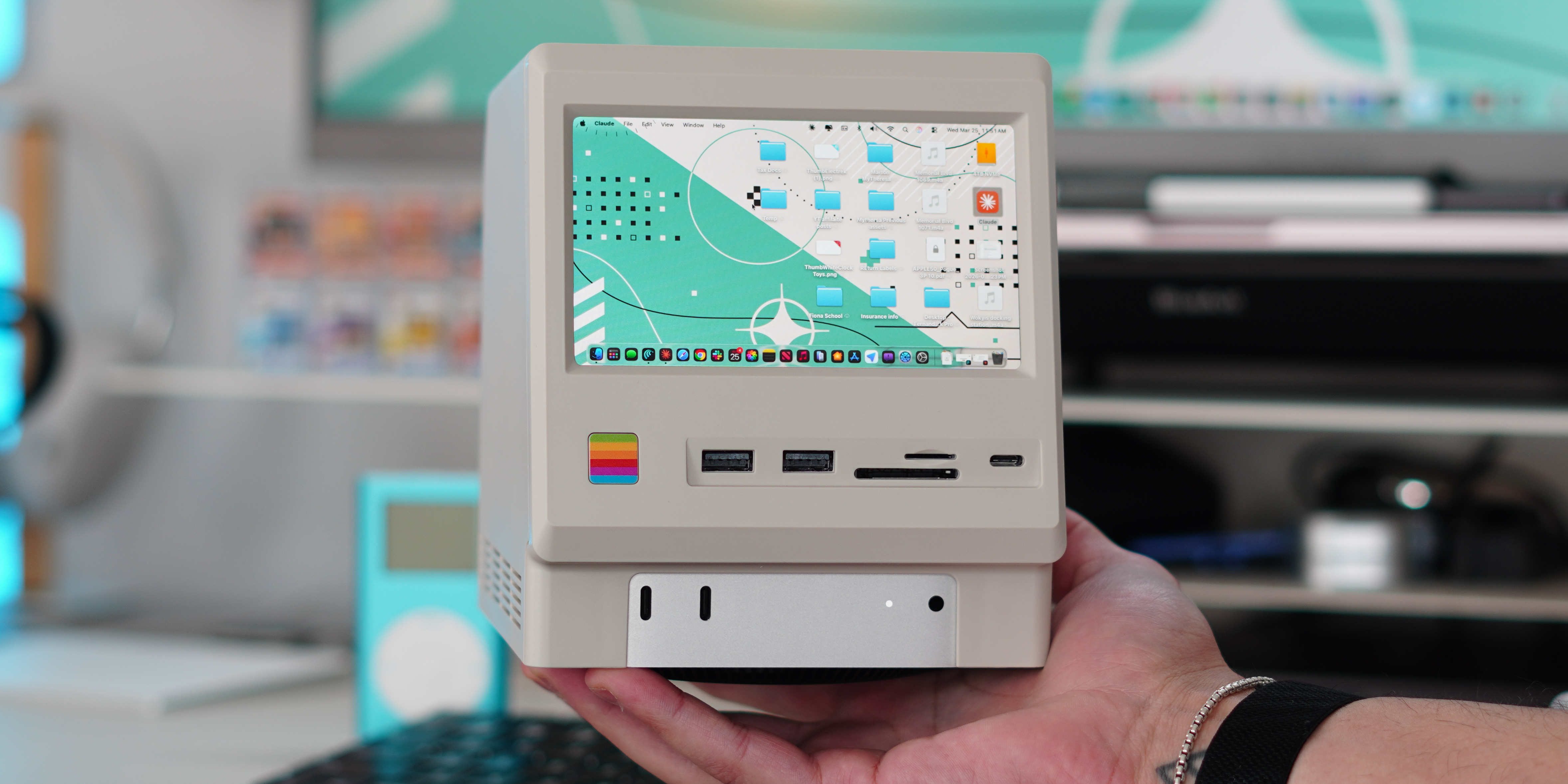 This Macintosh-inspired dock adds a display, ports &&hellip;