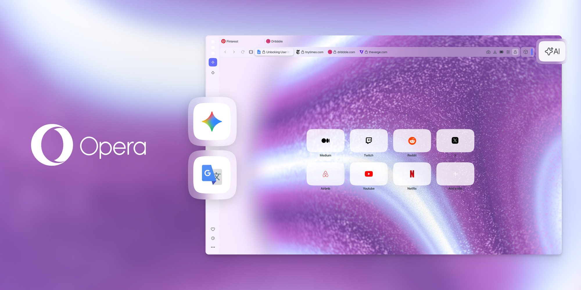 Opera One now lets users interact with Google Gemini from…