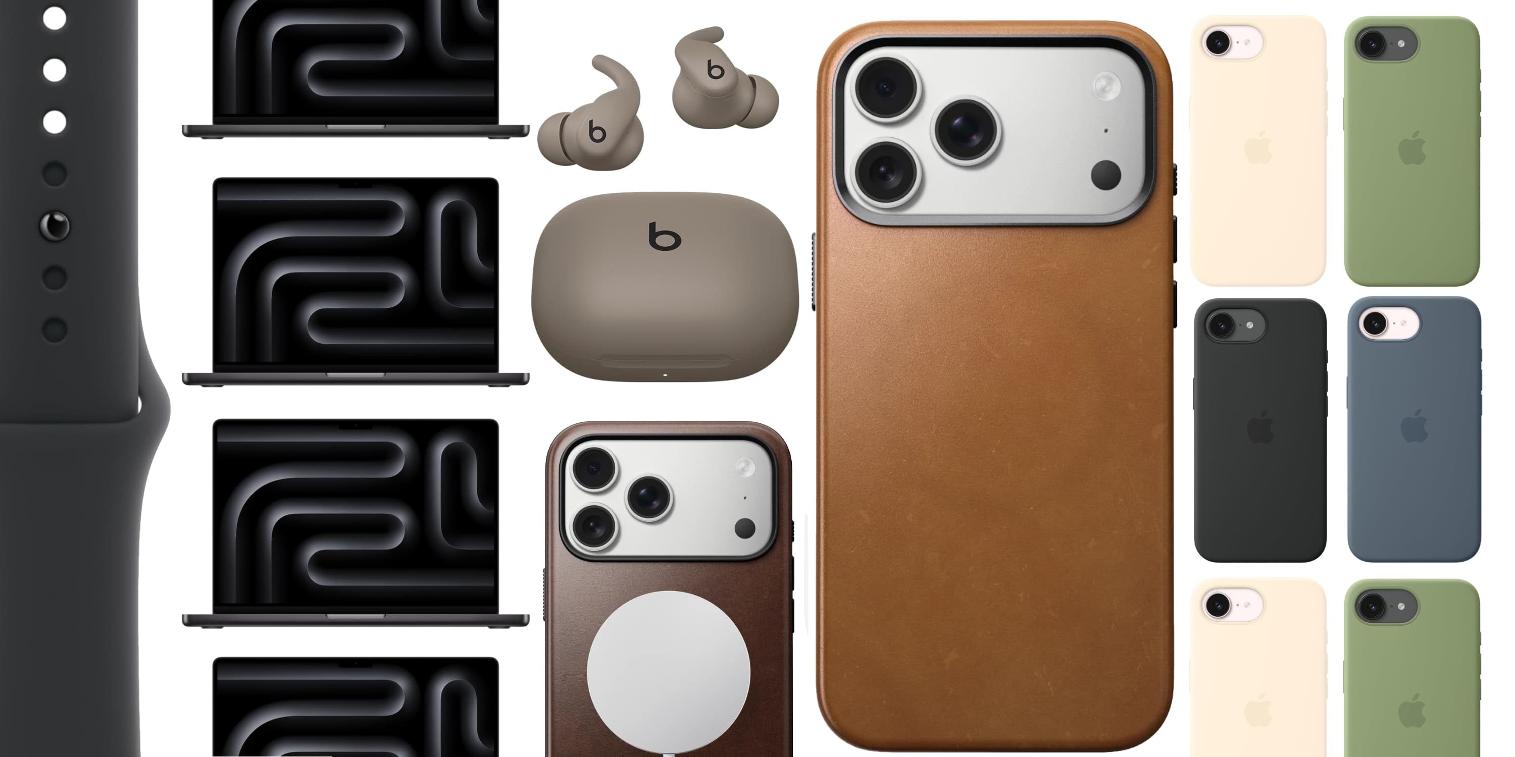Скидки: MacBook Pro M5 Pro до $284, Apple Sport Bands за $15, Powerbeats Fit, чехлы Nomad для iPhone 17 и другое