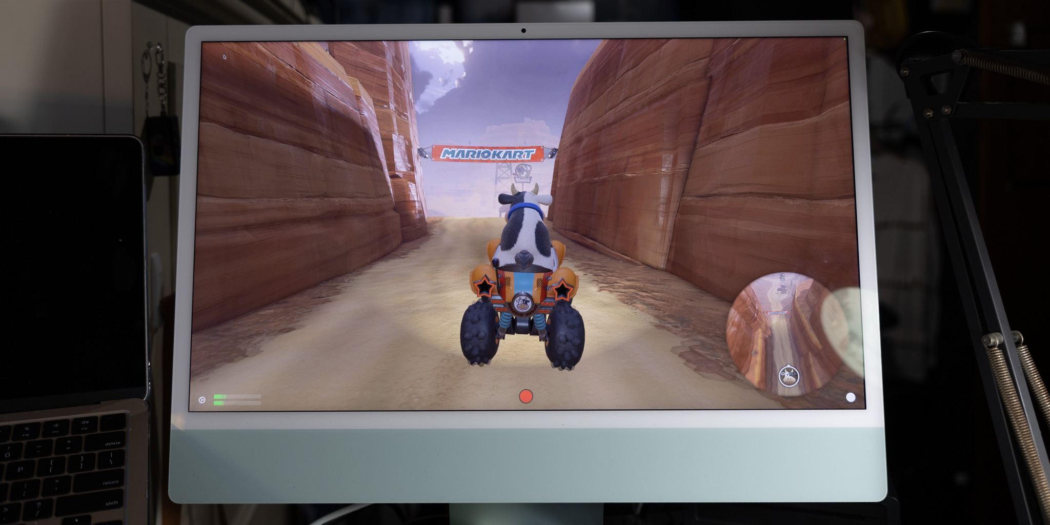 Mario Kart World on iMac