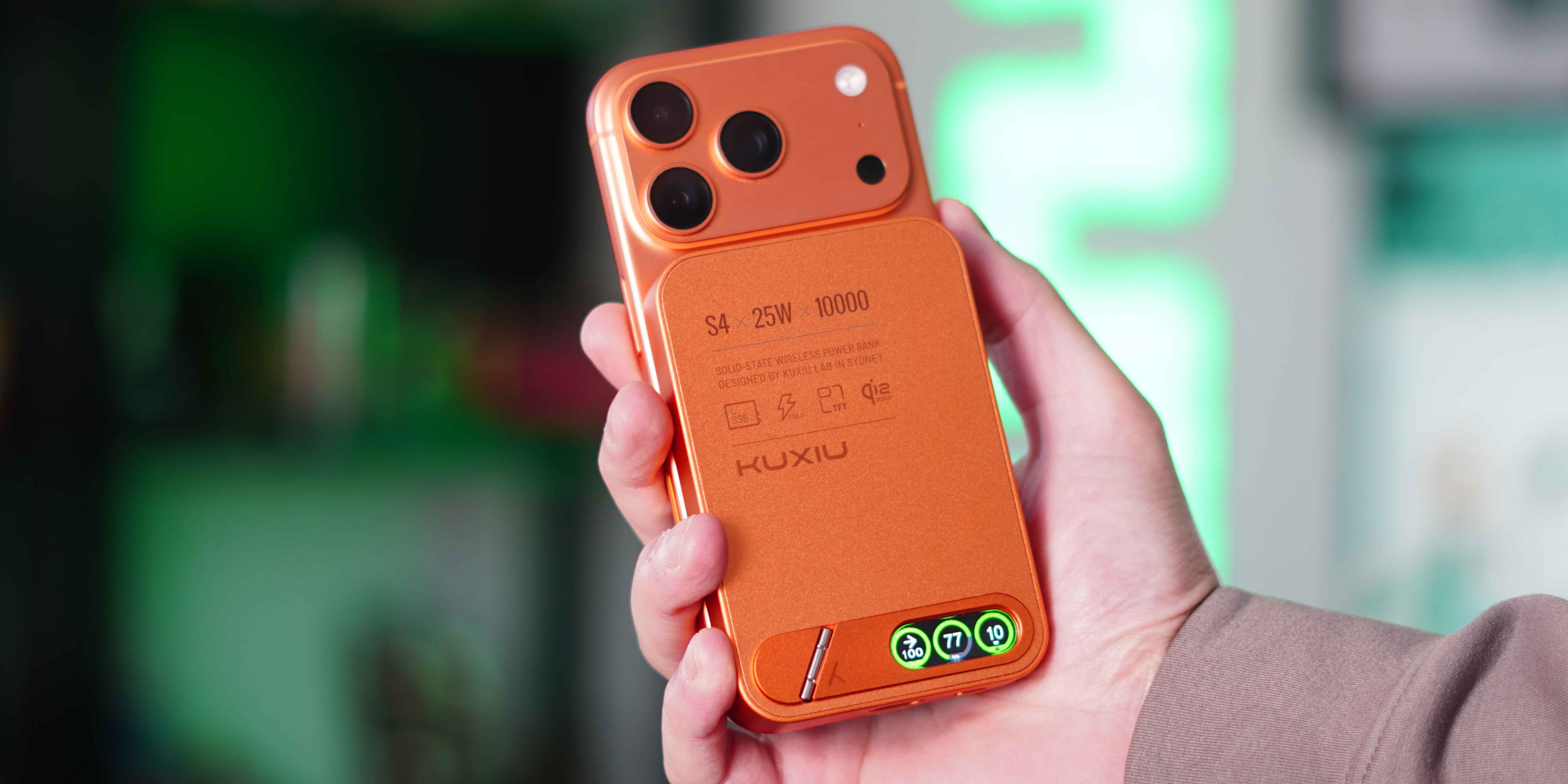 photo of Hands-on: Kuxiu’s S4 MagSafe battery is slimmer and adds a real-time smart display image