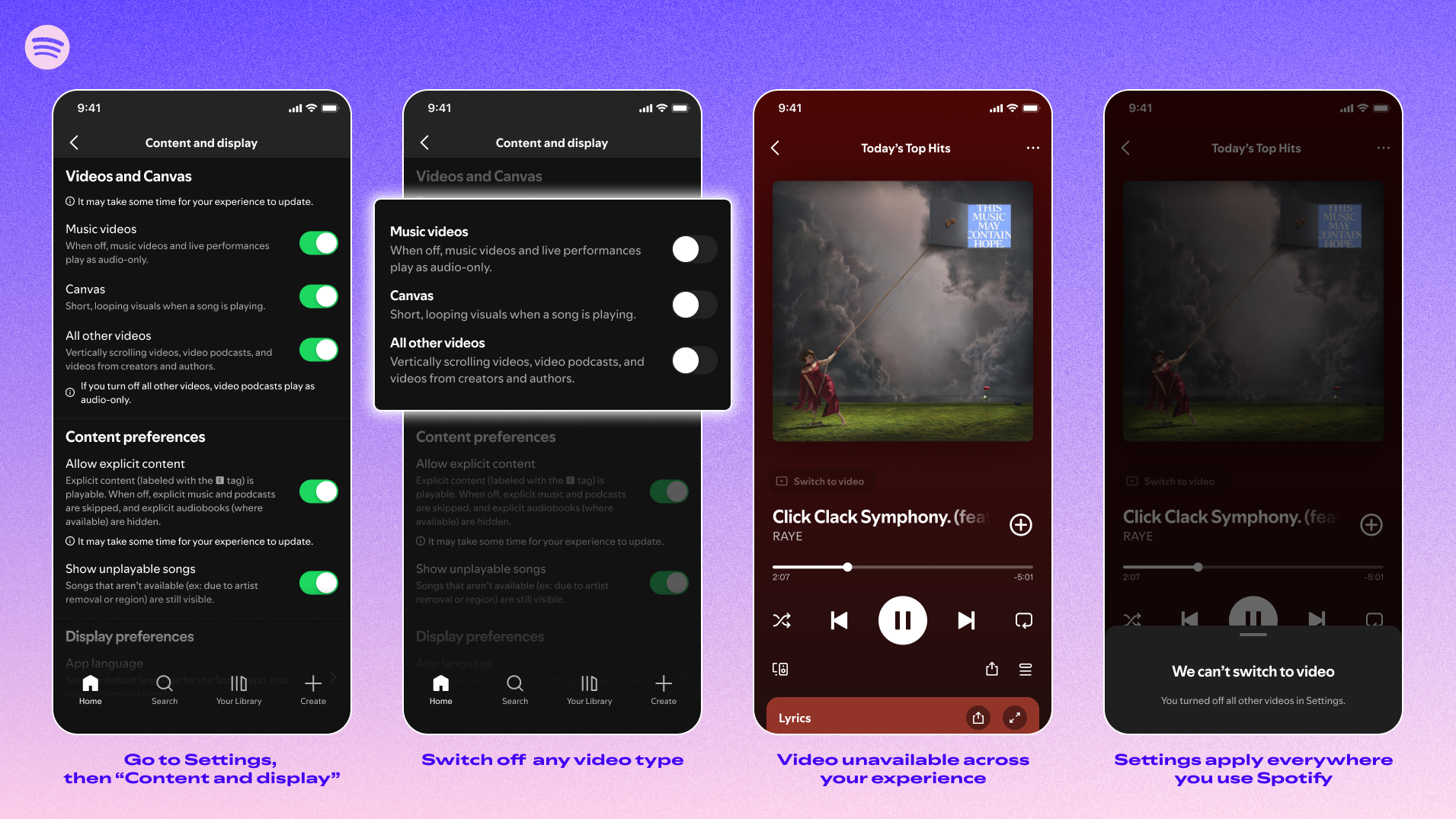 Spotify's newest feature lets you focus on audio without distractions ...