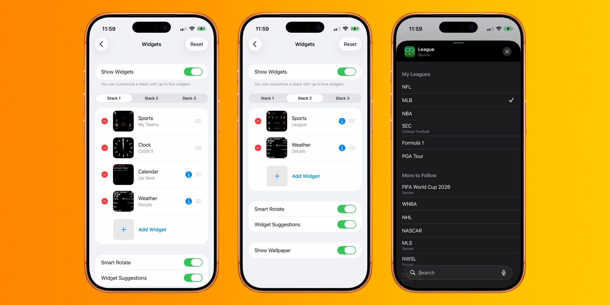 Carplay Sports Widget
