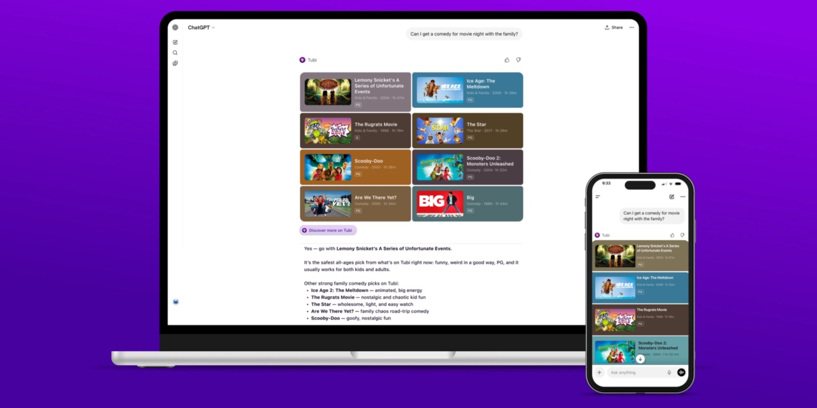 ChatGPT just added its first streaming video app, here’s what it can do