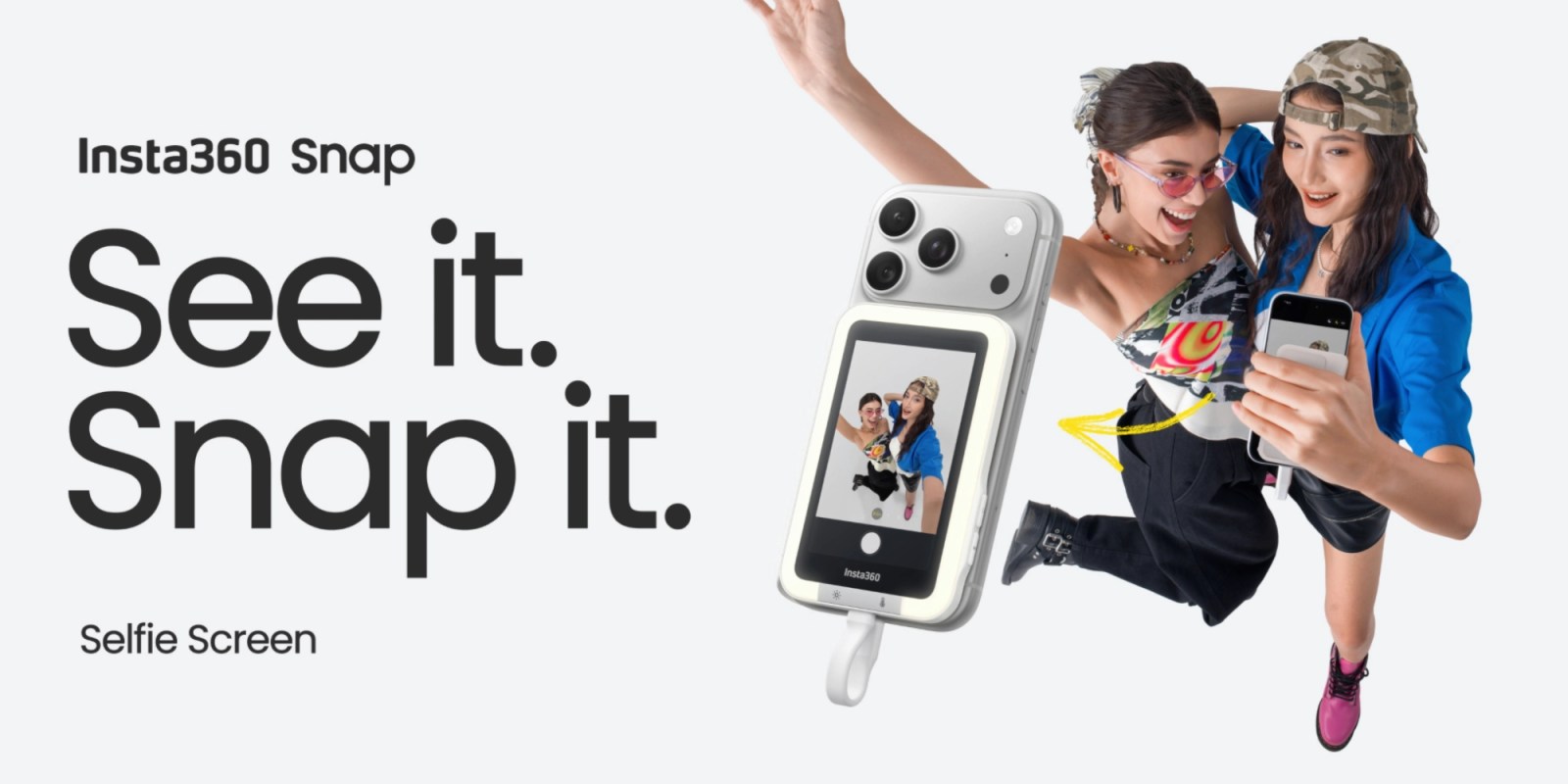 Insta360 jumps on the rear iPhone screen trend with its new Snap monitor