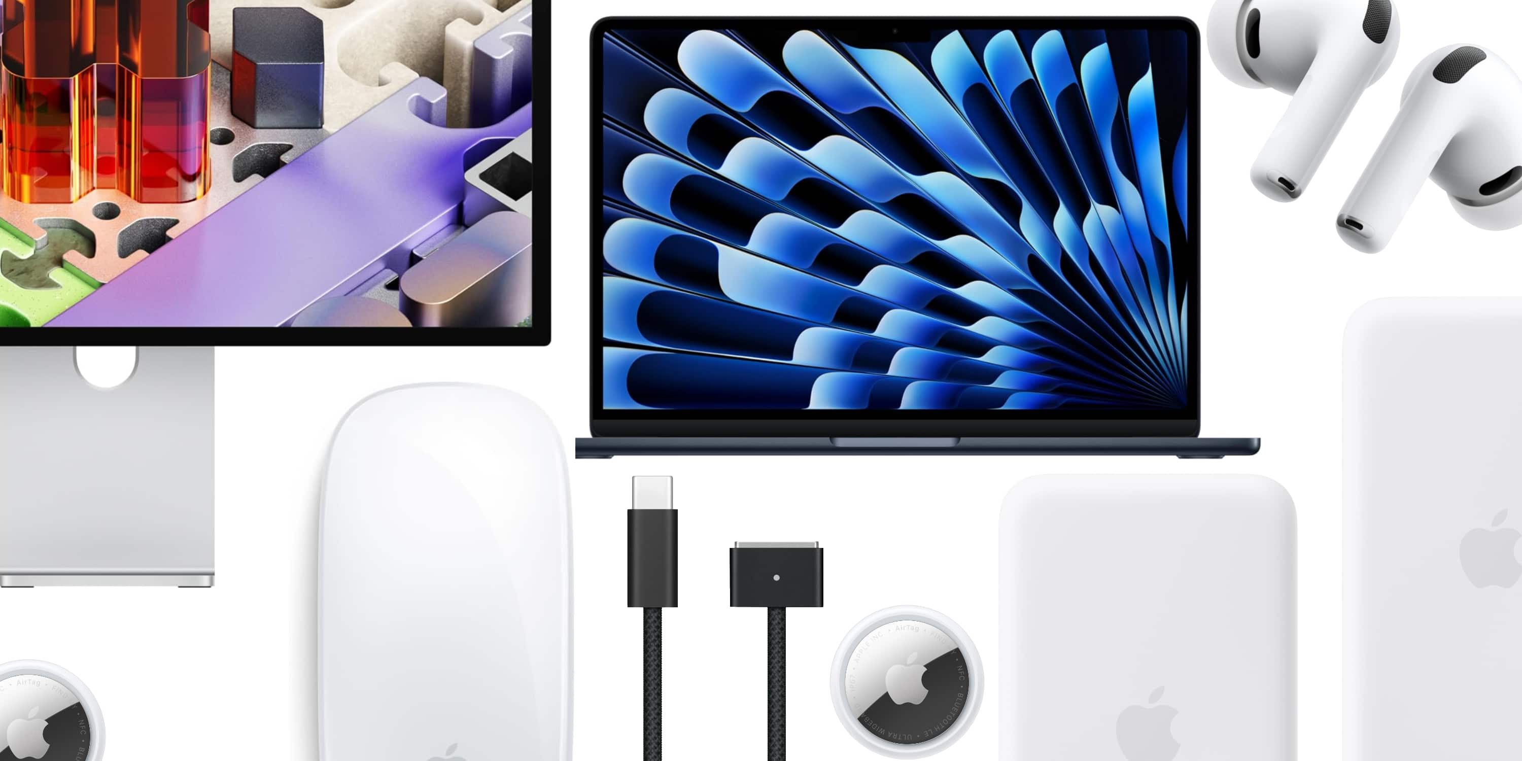 Сделки: AirPods, Apple MagSafe Battery со скидкой 40%, MacBook Air M5 512 ГБ со скидкой $220, начальная модель M5 Pro со скидкой $250, Studio Display и другое