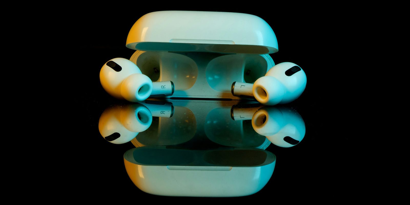 Smart AirPods cameras could be a killer feature – if they work | Two shares AirPods Pro on a reflective surface