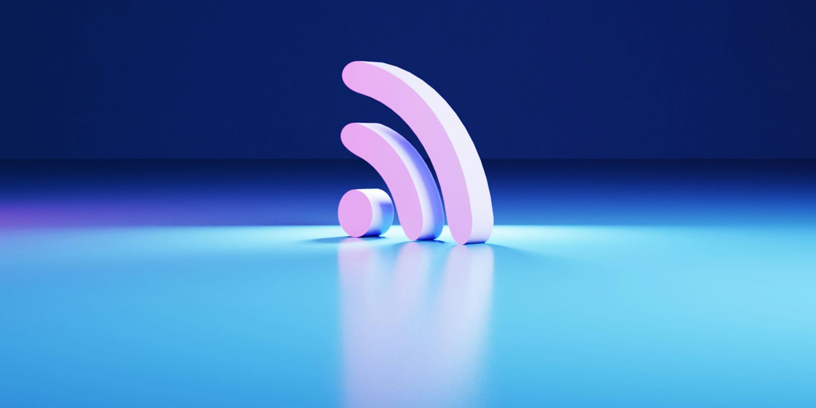 The FBI may have reset your wireless router remotely; if so, you should replace it | The image shows a 3D representation of a Wi-Fi icon