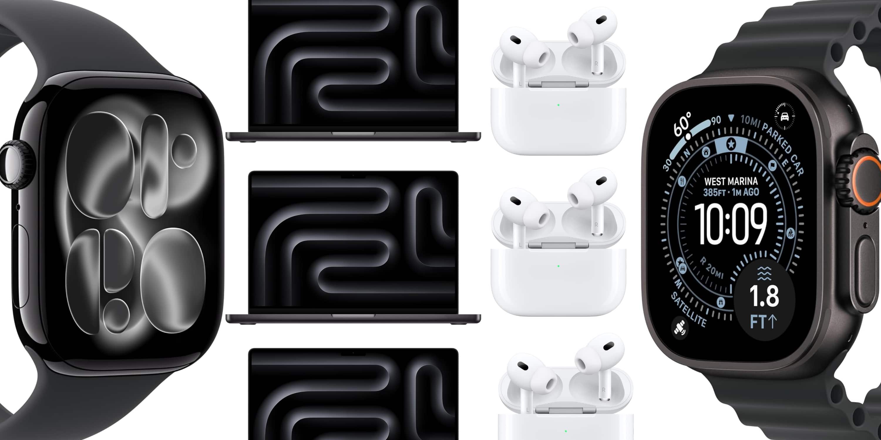 Скидки: редкое снижение цены на Apple Watch Ultra 3 на $99, AirPods Pro 3 за $179, базовый M5 MacBook Pro дешевле на $200 и многое другое