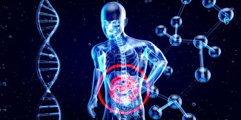 Law proposed to ban AI companies from selling your health data | Of a three-dimensional X-ray with DNA strand and molecule structure