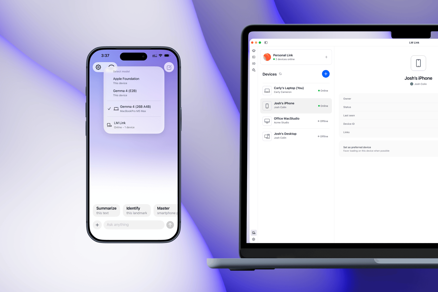 LM Studio now lets you use your iPhone to talk to local models on your ...