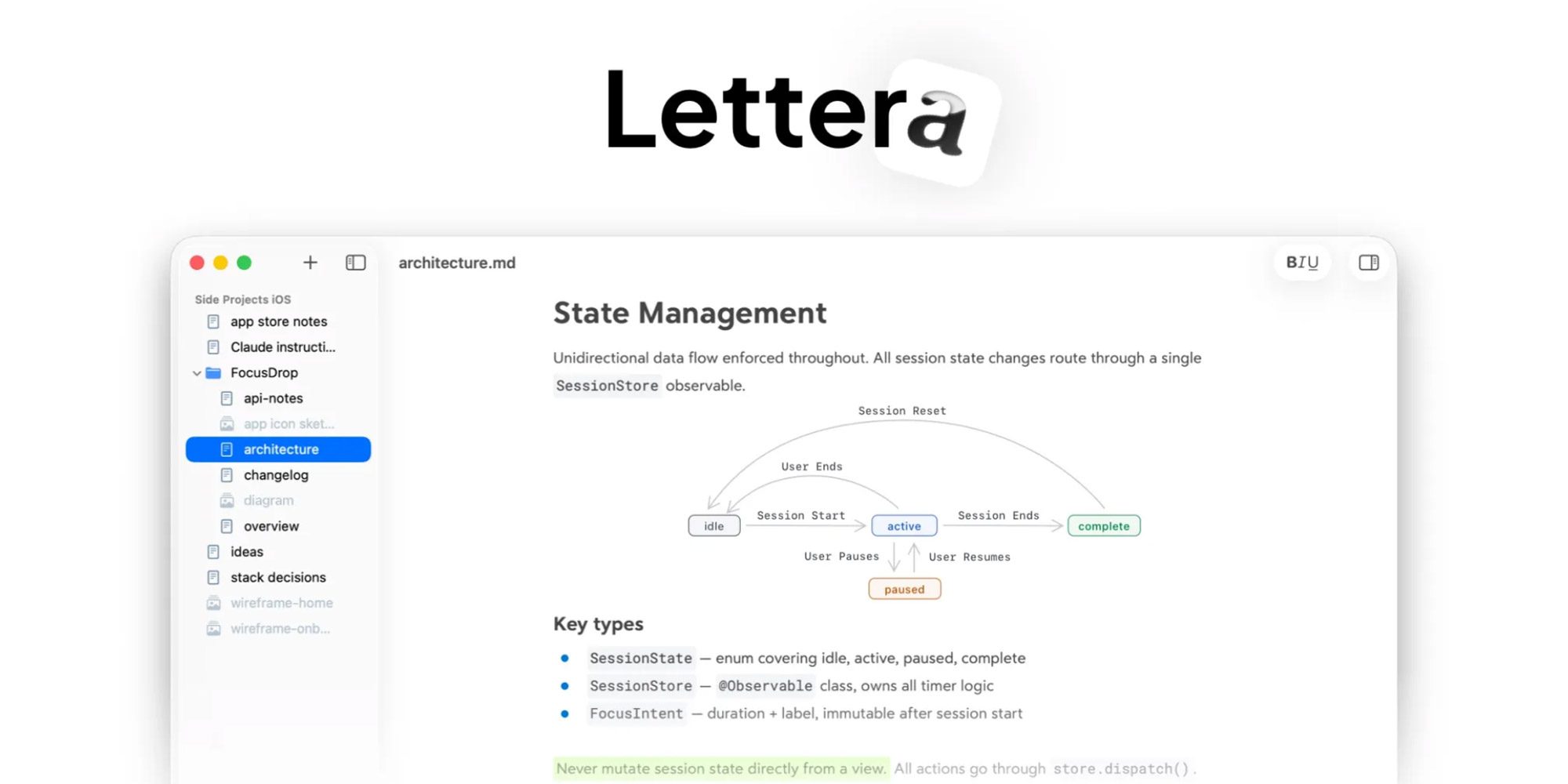 photo of Bear app developers announce Lettera, a beautiful Markdown editor for Mac image