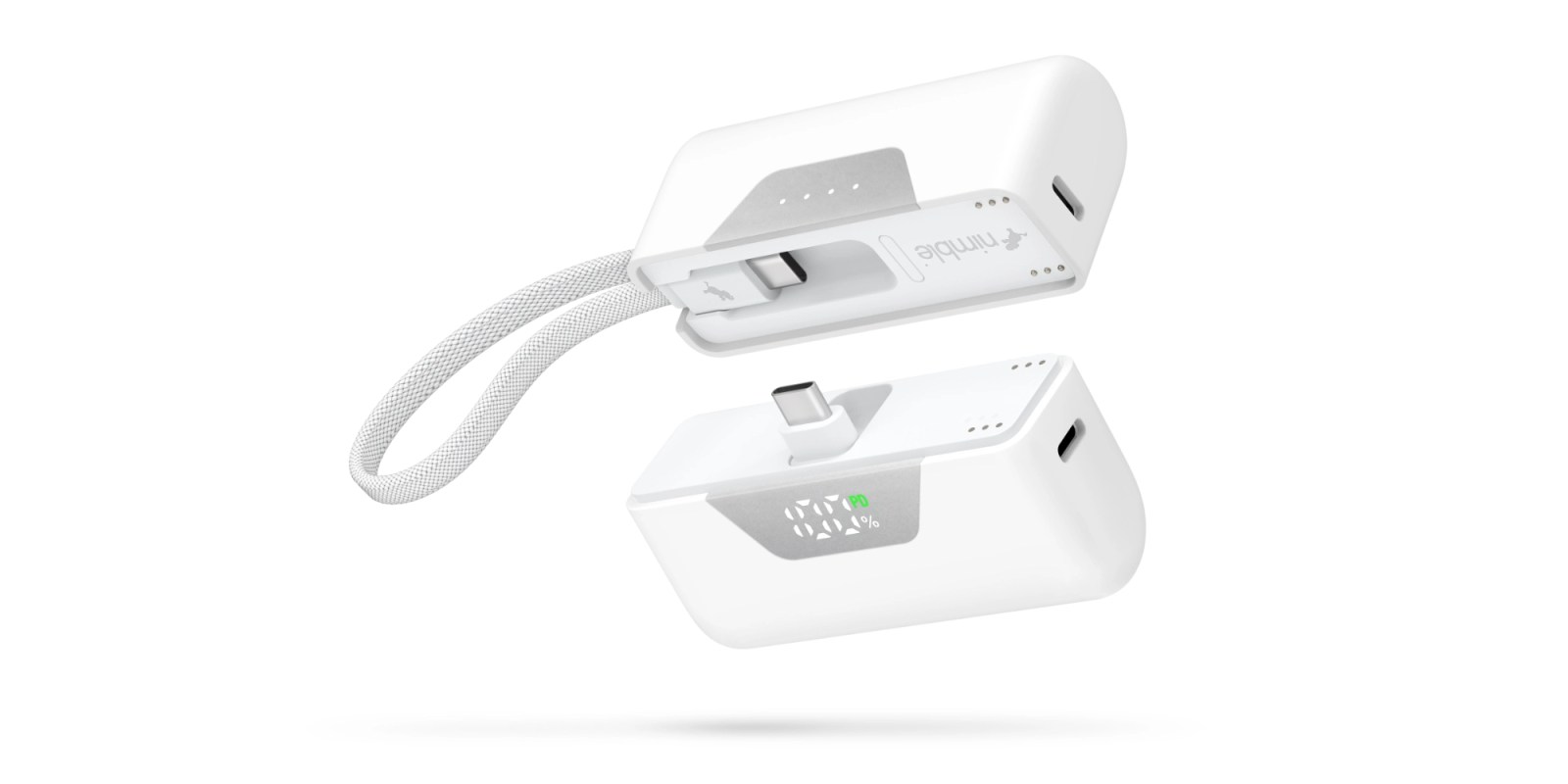 Sharepower is a magnetic power bank that snaps in half so you can share a charge