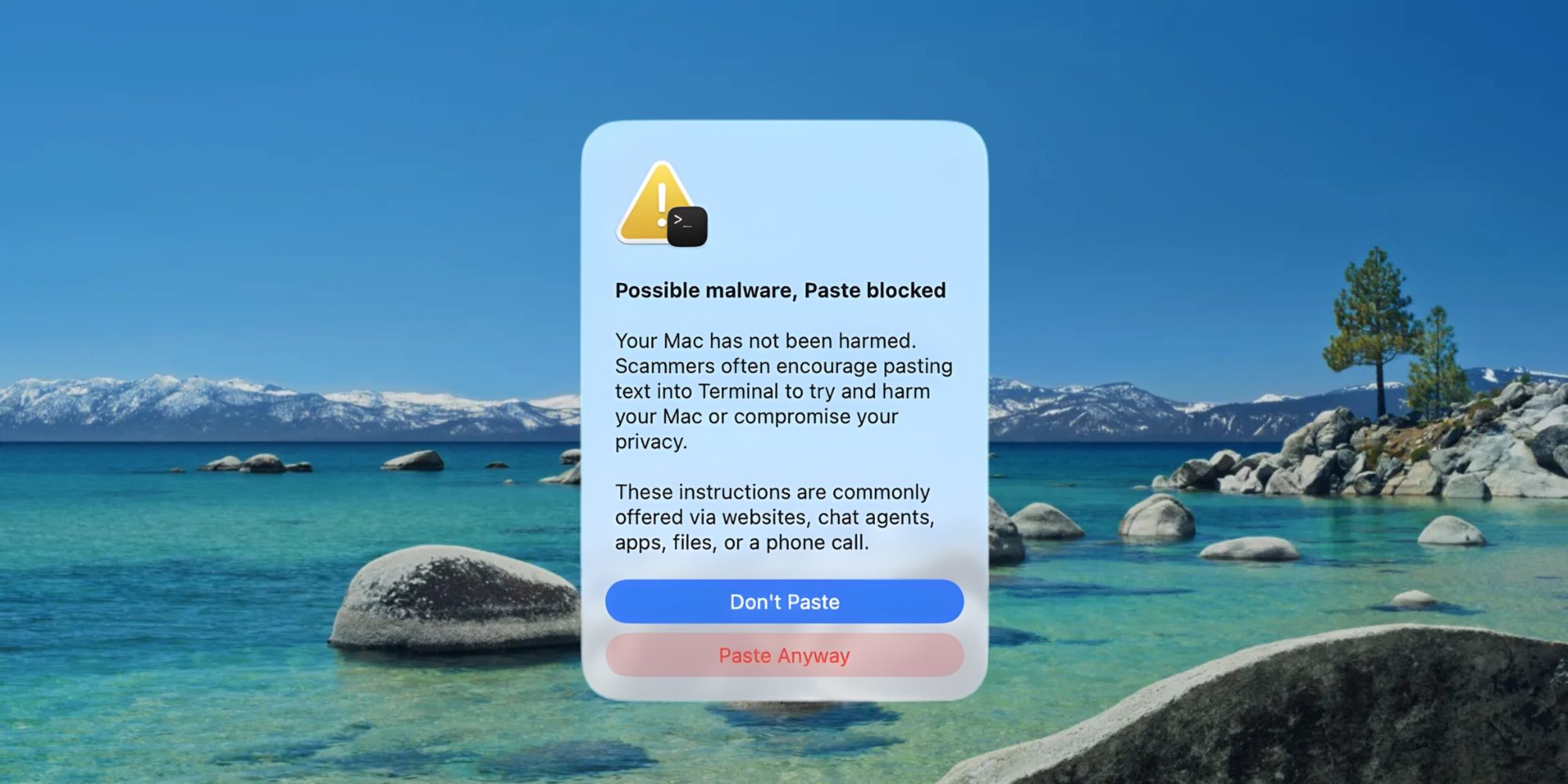 photo of Apple reveals why macOS might block your Terminal prompt image
