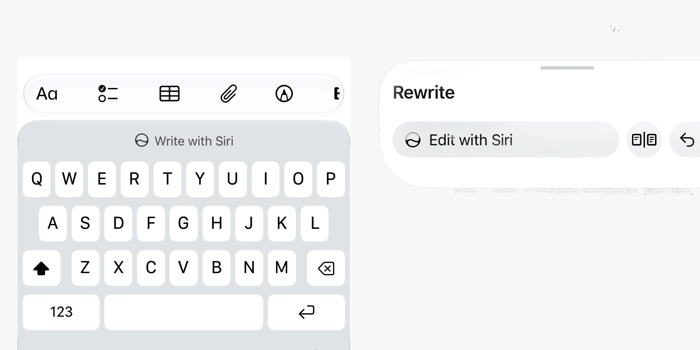 photo of iOS 27 beta 2 includes Write with Siri, the new version of Apple Intelligence writing tools image
