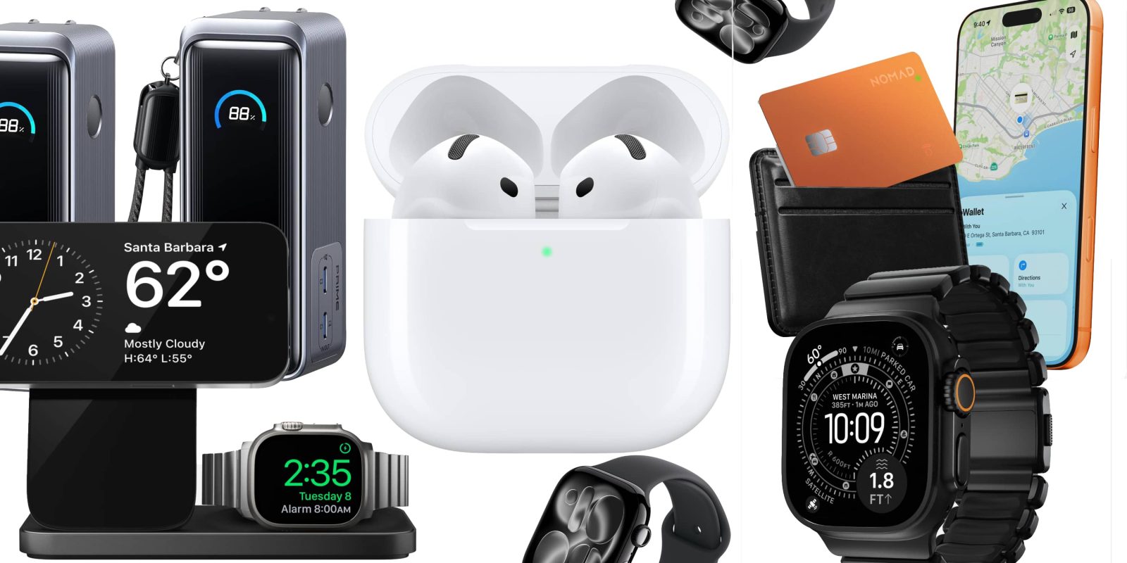 Deals: AirPods Pro 3, Nomad 25W MagSafe stands, Find My cards, titanium/leather Apple Watch bands, more