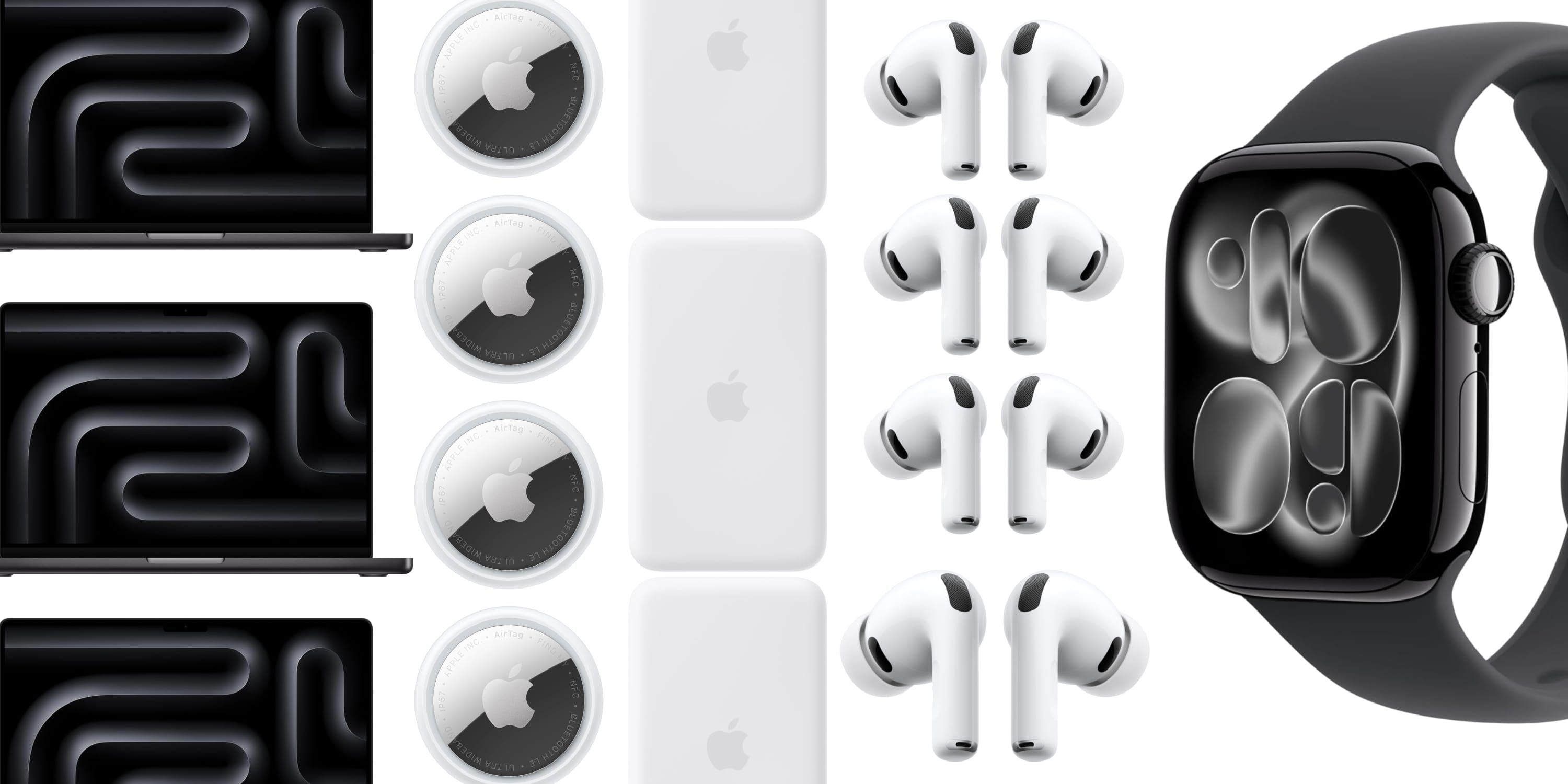 【お得3点セット】MacBook Air・Apple Watch・AirPods Deals: M5 Pro MacBook Pro, Apple Watch, AirPods, AirTag 2, more