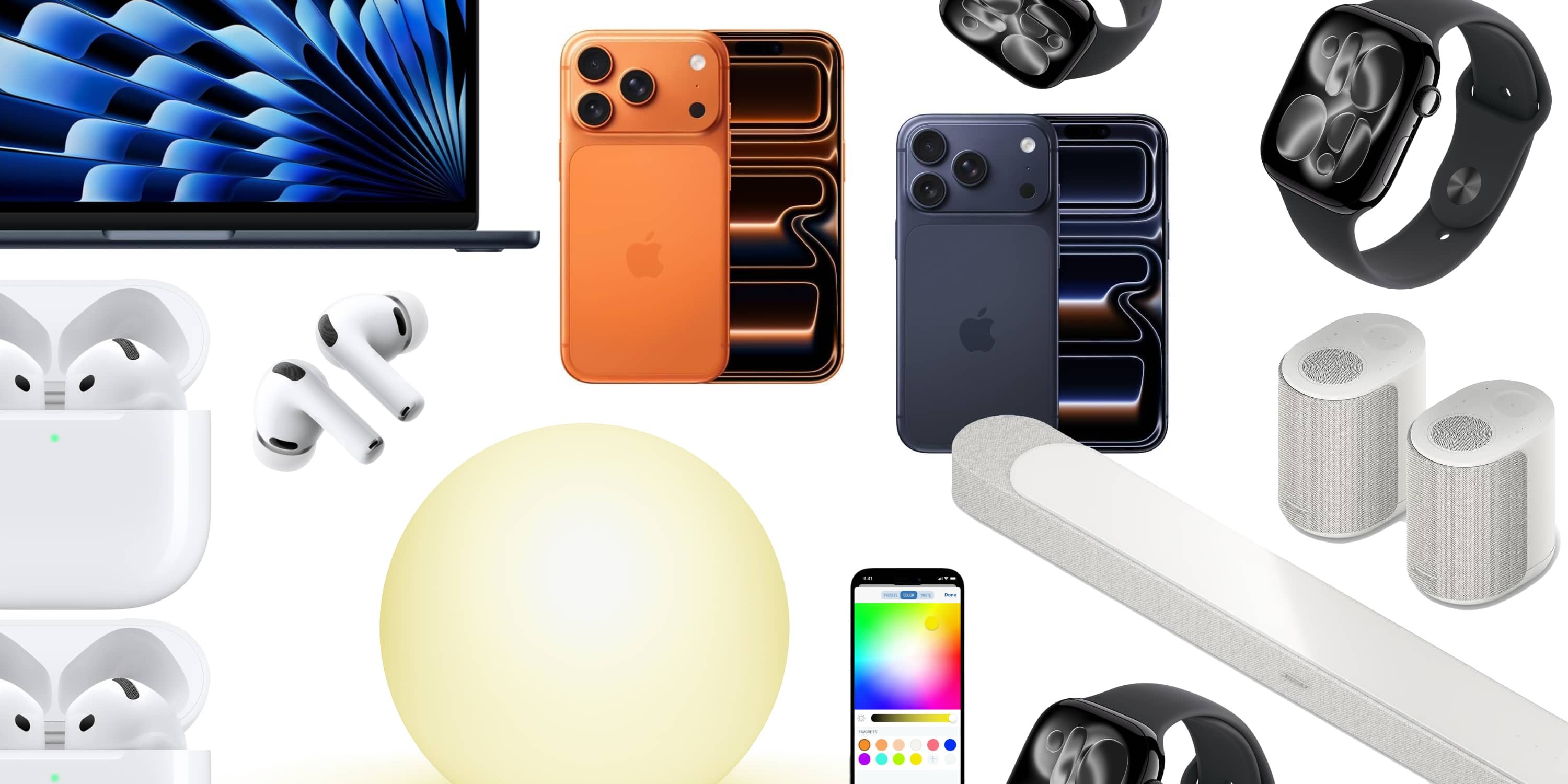 Скидки: Apple Watch Series 11 дешевле на $130, AirPods, M5 MacBook Air, iPhone 17 Pro, лампа HomeKit, Bose и многое другое