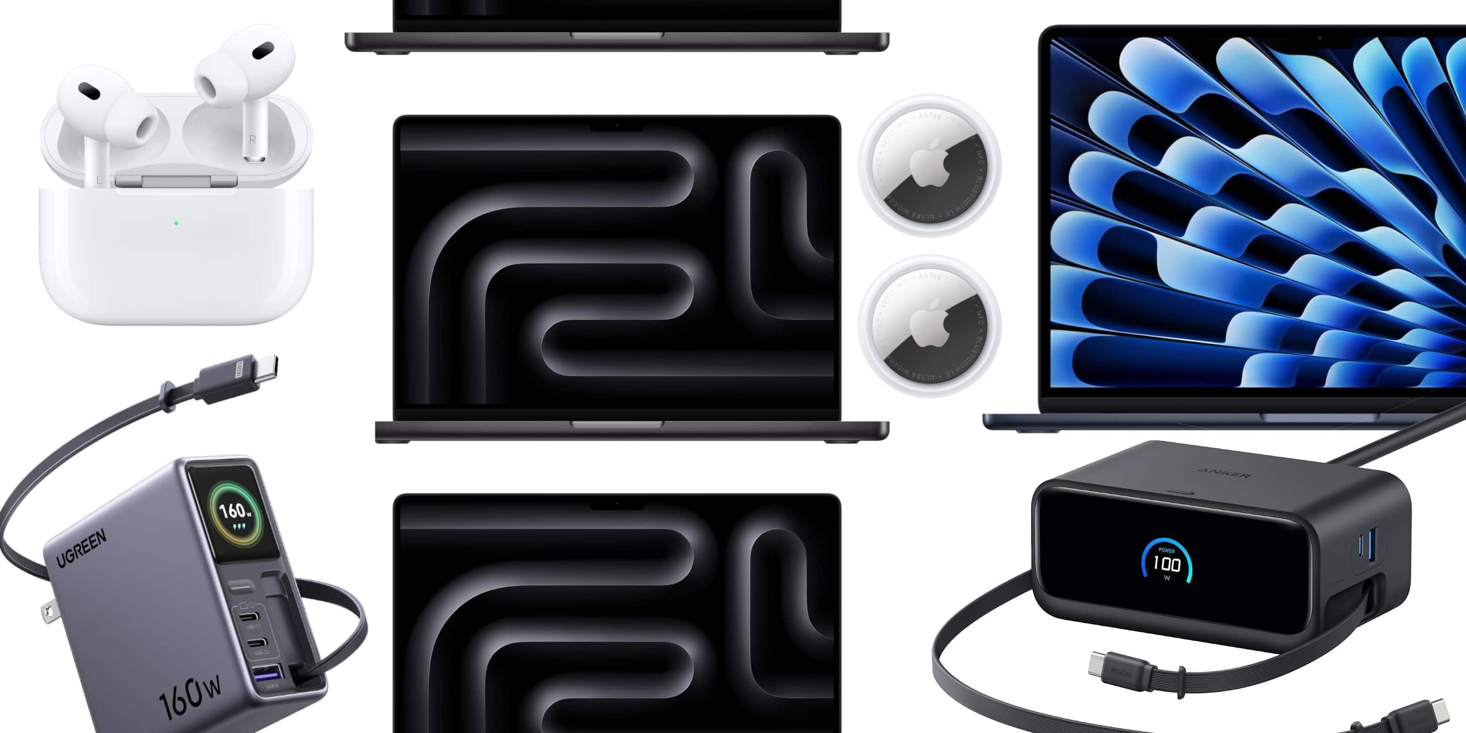 Скидки: MacBook Pro дешевле на $500, редкие скидки на MacBook Air, AirTag 2, зарядные устройства, MagSafe Battery и многое другое