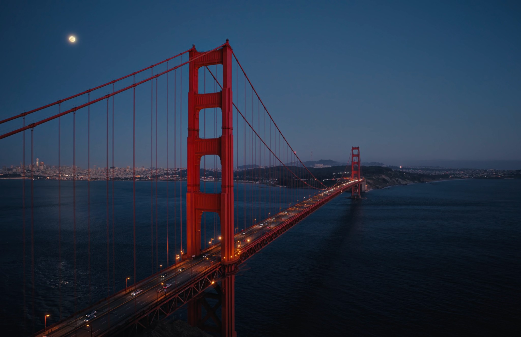 Golden Gate Night Wallpaper