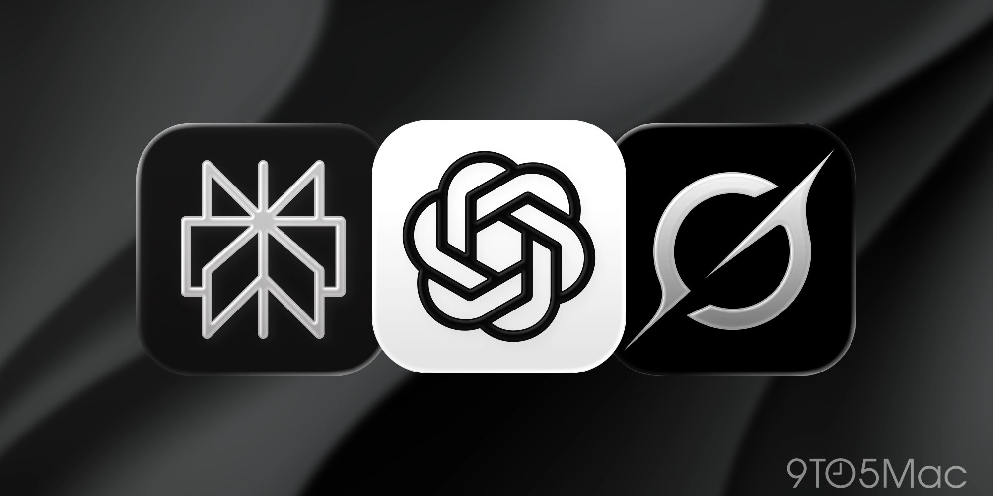 Perplexity, ChatGPT, and Grok CarPlay AI app icons