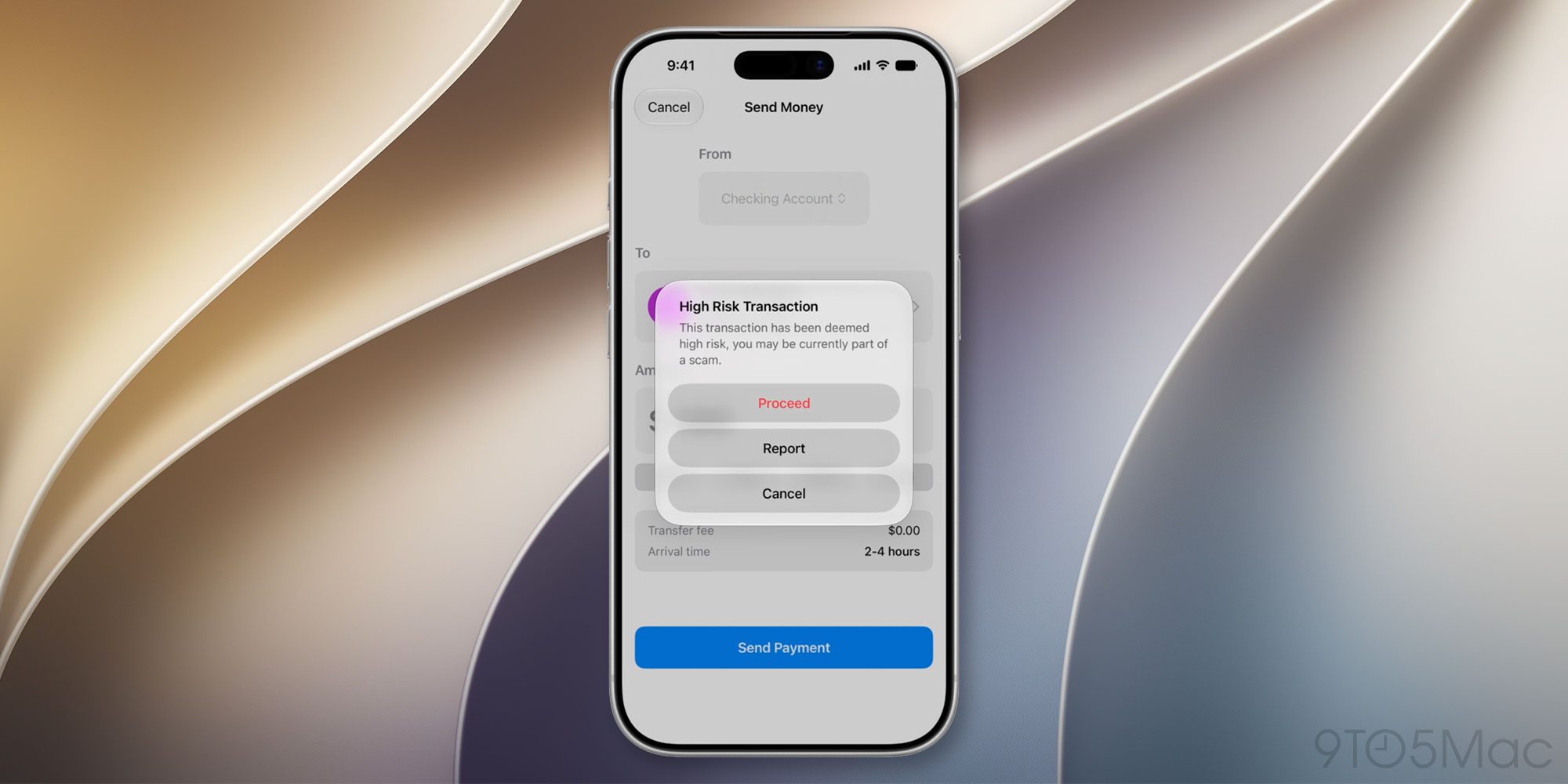 photo of iOS 27 helps apps detect when a user may be getting scammed in real time image