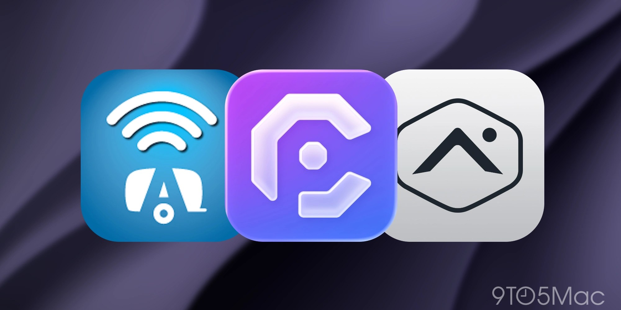 Airstream RV, CardPointers, and Alarm.com CarPlay miscellaneous app icons