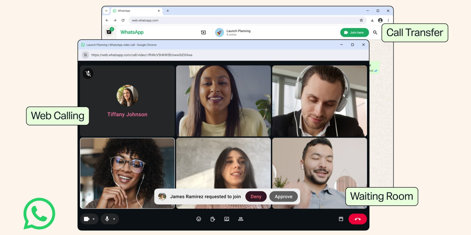 WhatsApp Web rolls out audio and video calling, with call transfer support