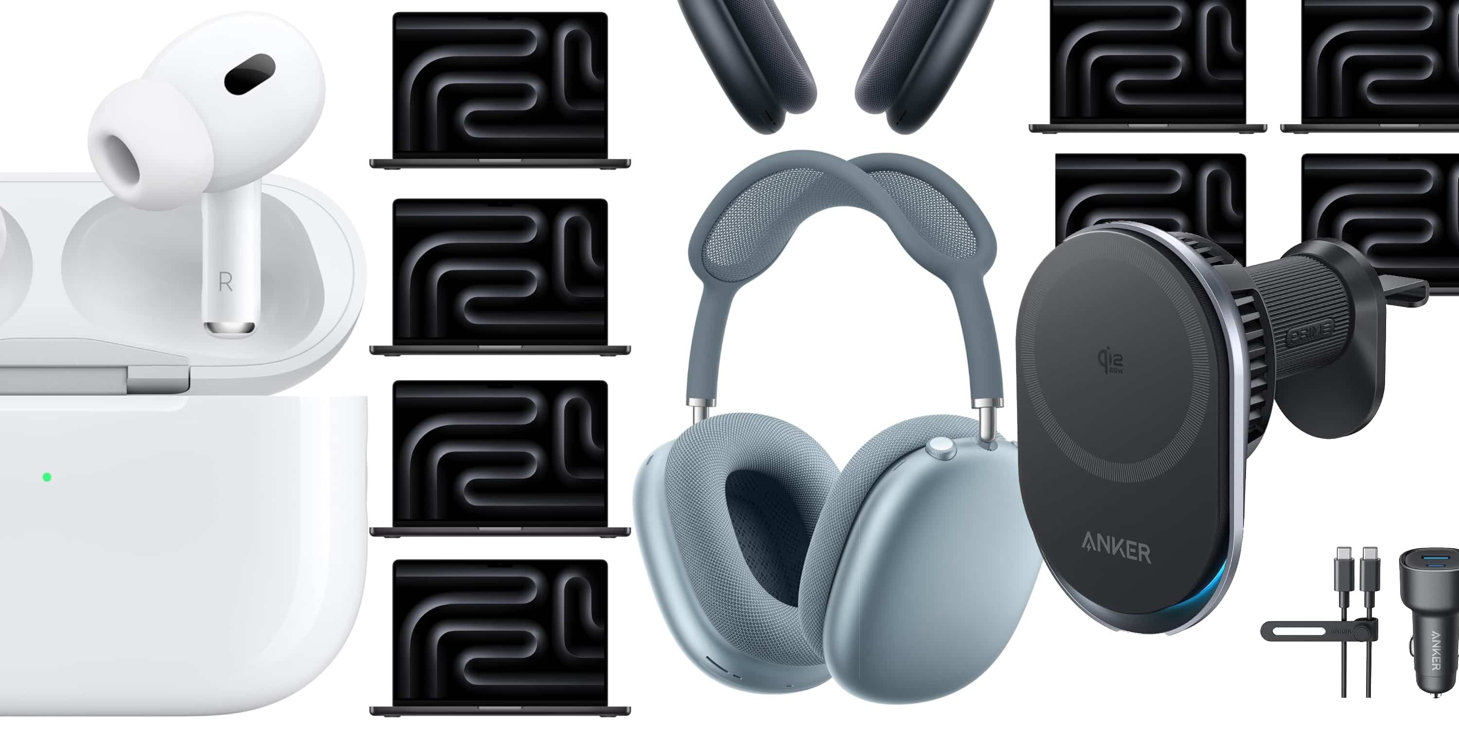 Скидки: AirPods Pro 3 дешевле на 25%, AirPods Max 2 — со скидкой $100, MacBook Pro, автомобильное зарядное устройство Anker 25W MagSafe и многое другое