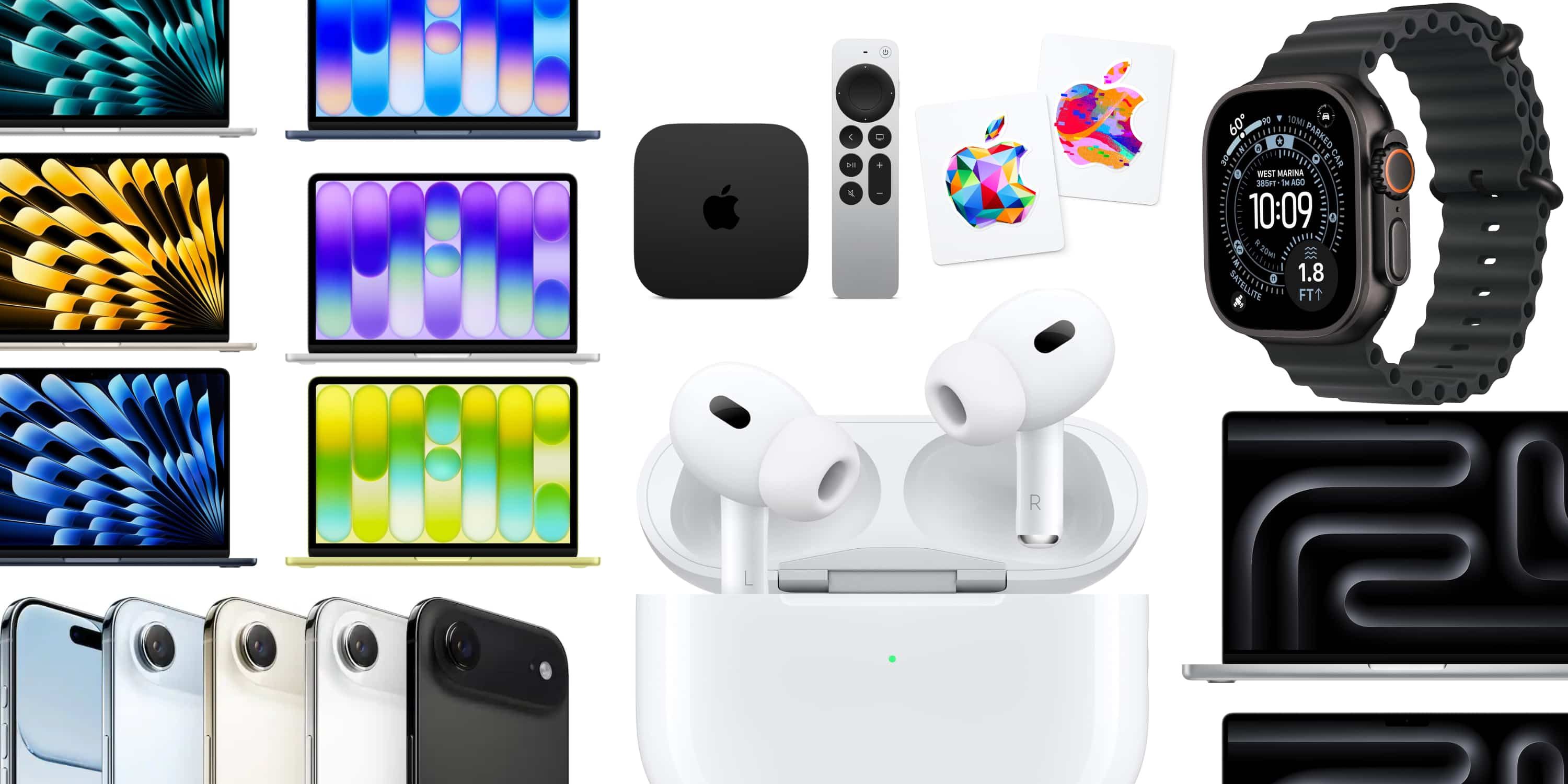 Скидки от Apple на выходных: AirPods Pro 3 со скидкой 25%, MacBook Neo, подарочные карты Apple, iPhone Air, Apple TV и многое другое