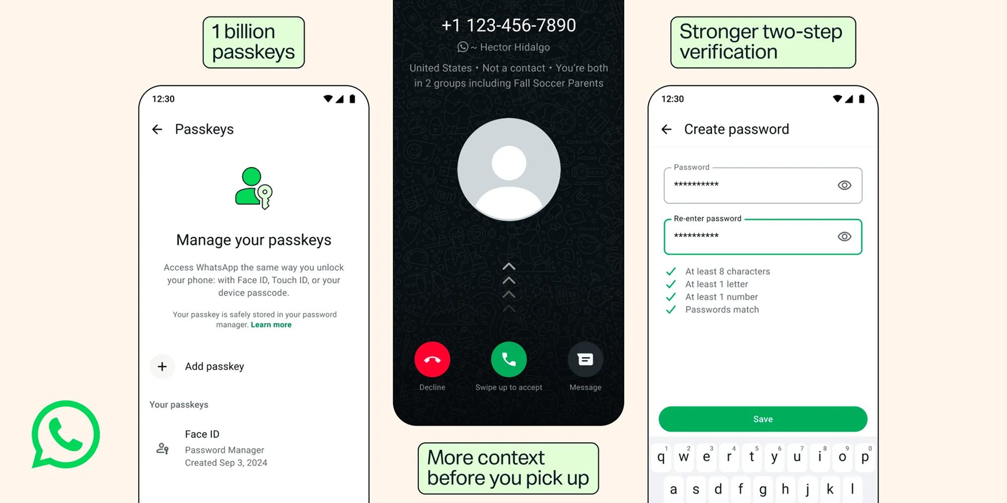 WhatsApp announces three ways to make accounts more secure