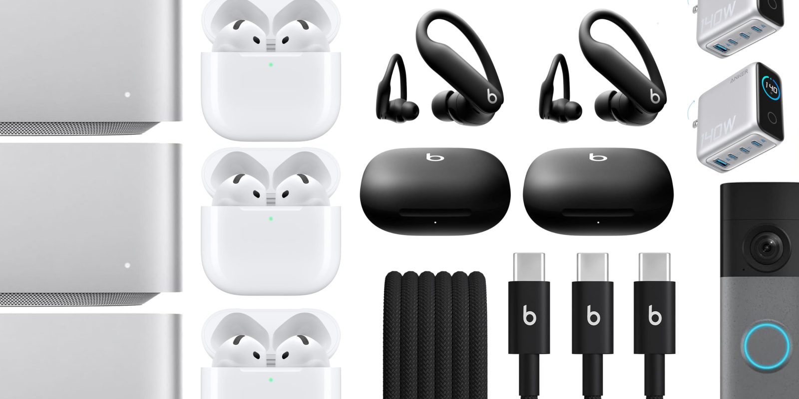 Deals: Mac Studio, AirPods Pro 3, Powerbeats Pro 2, 2-pack Beats cables $14, smart doorbell 60% off, more