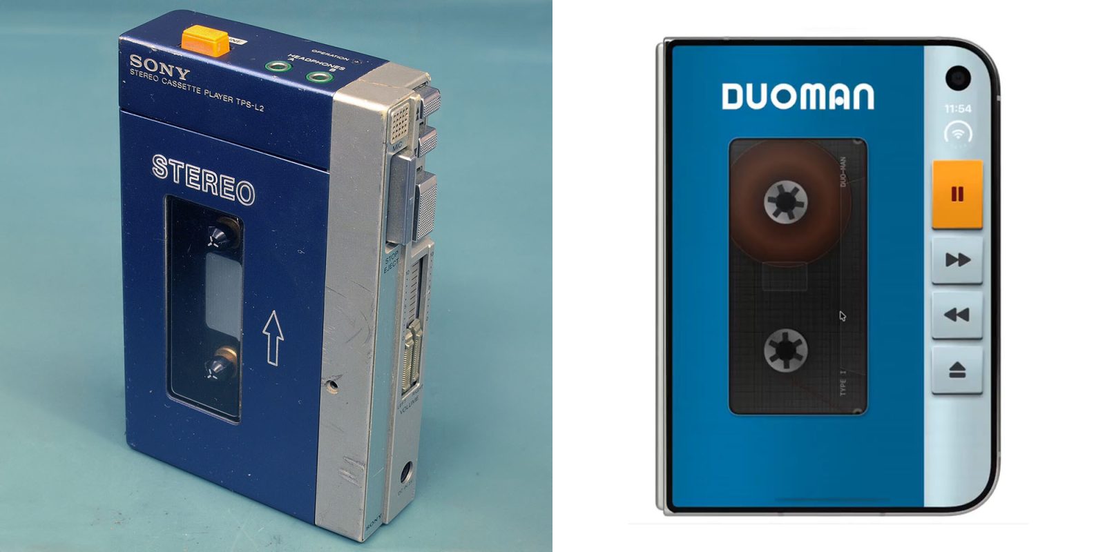 Duo-Man turns your 2026 iPhone Duo into a 1980s Sony Walkman
