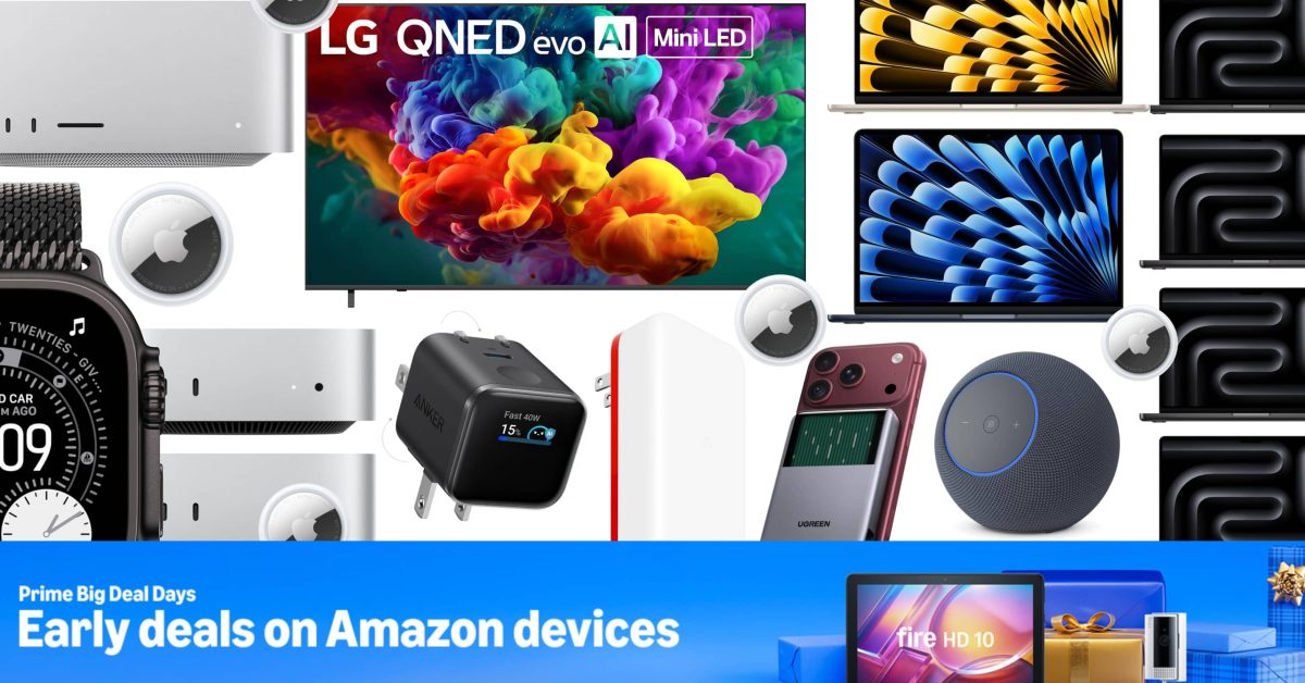 Early fall Prime Day deals now live: MacBook, AirTag 2, MagSafe gear, TVs, smart speakers, more