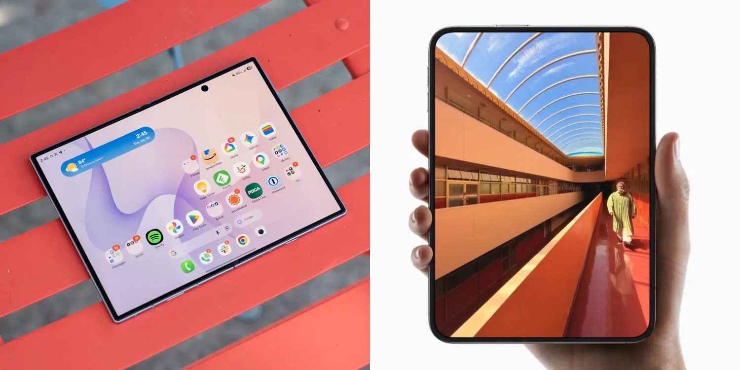 iPhone DuoとSamsung Galaxy Z Fold 8の比較は次のとおりです。