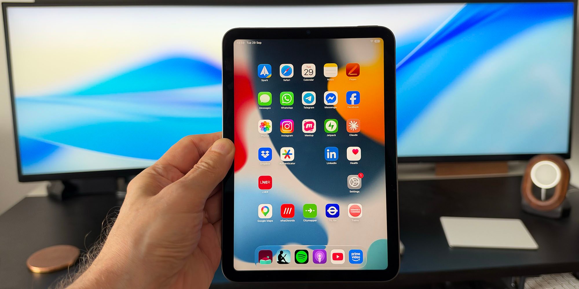 Using an iPad mini to preview the iPhone Duo experience