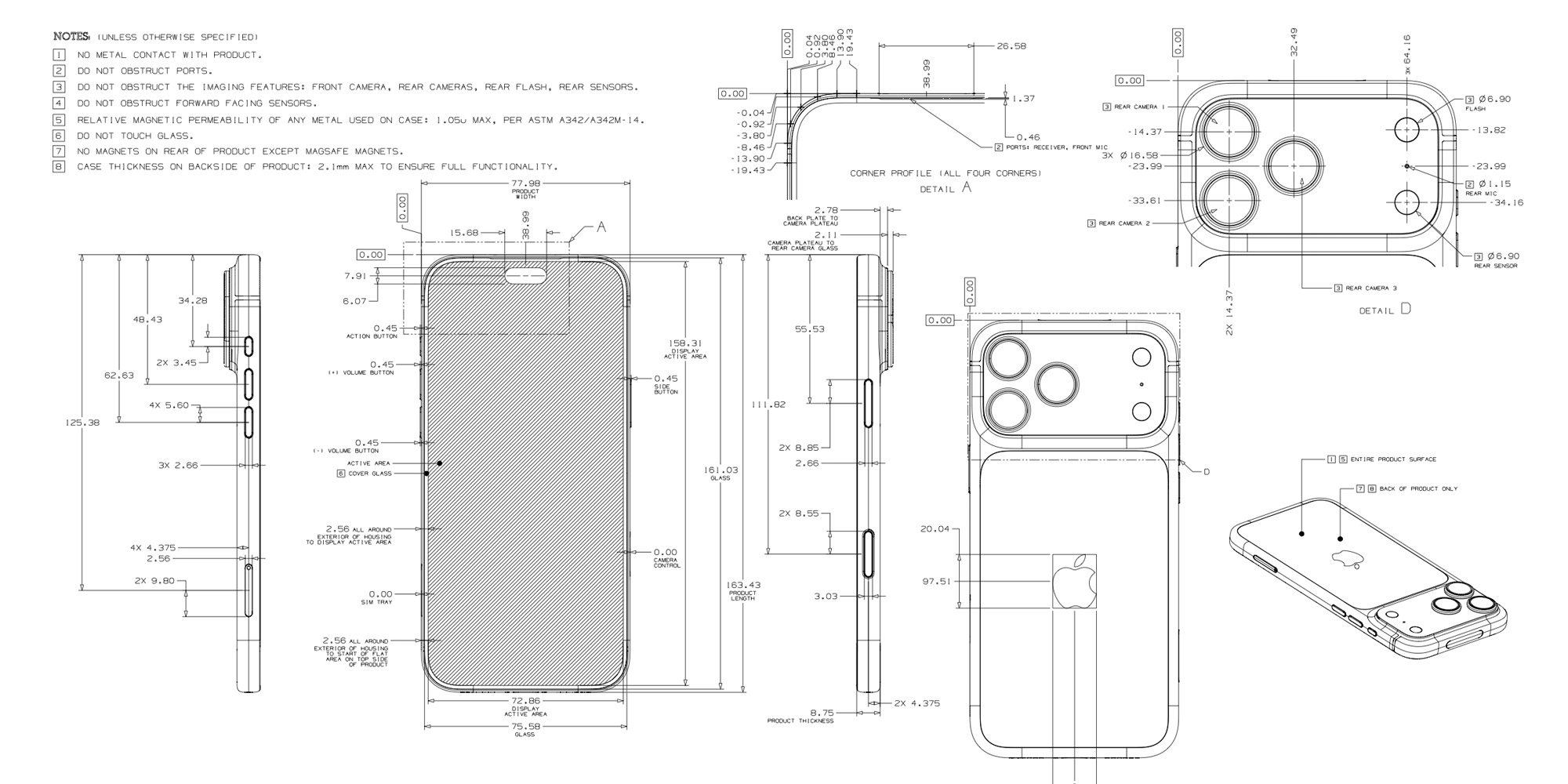 9to5mac.com - Marcus Mendes - Apple's dimensional drawings offer a fascinating look at its product designs