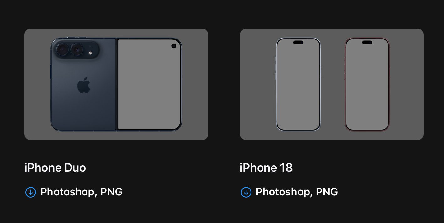 Apple updates Design Resources with iPhone Duo and iPhone 18 Pro product bezels