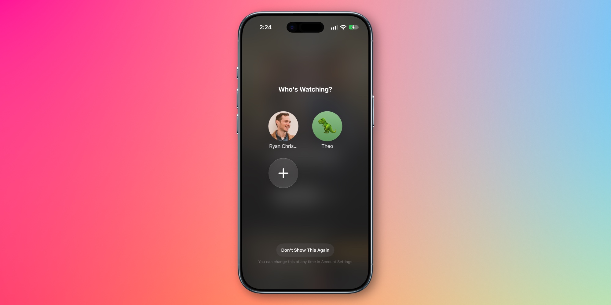User Profiles in Apple TV App