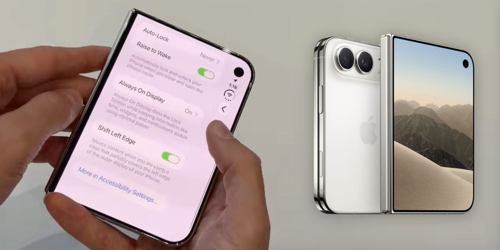 iPhone Duo can add fake bezel to the outside screen for better case compatibility