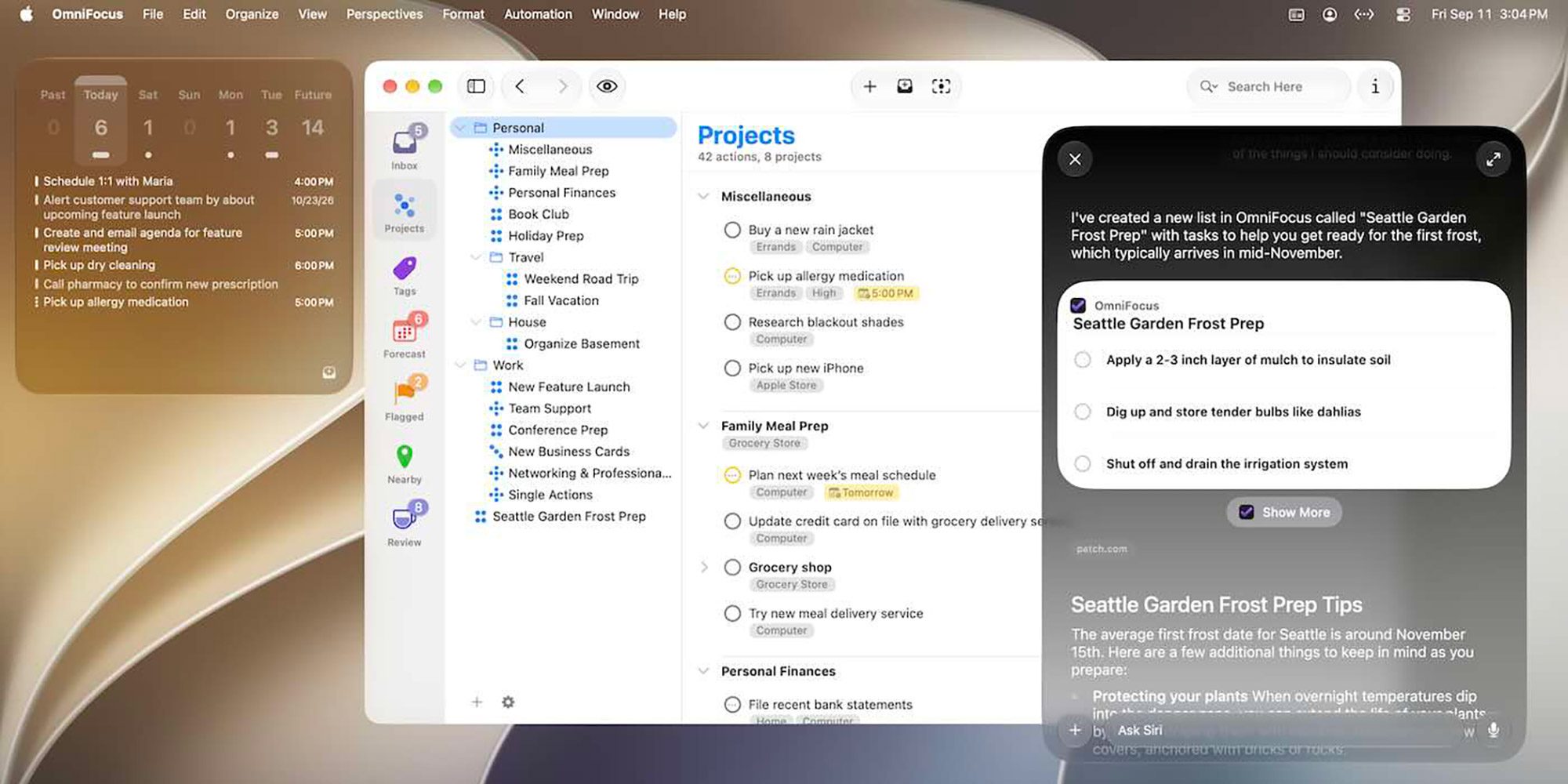 photo of OmniFocus adds Siri AI support as Omni Group updates its apps for iOS 27, macOS 27, more image