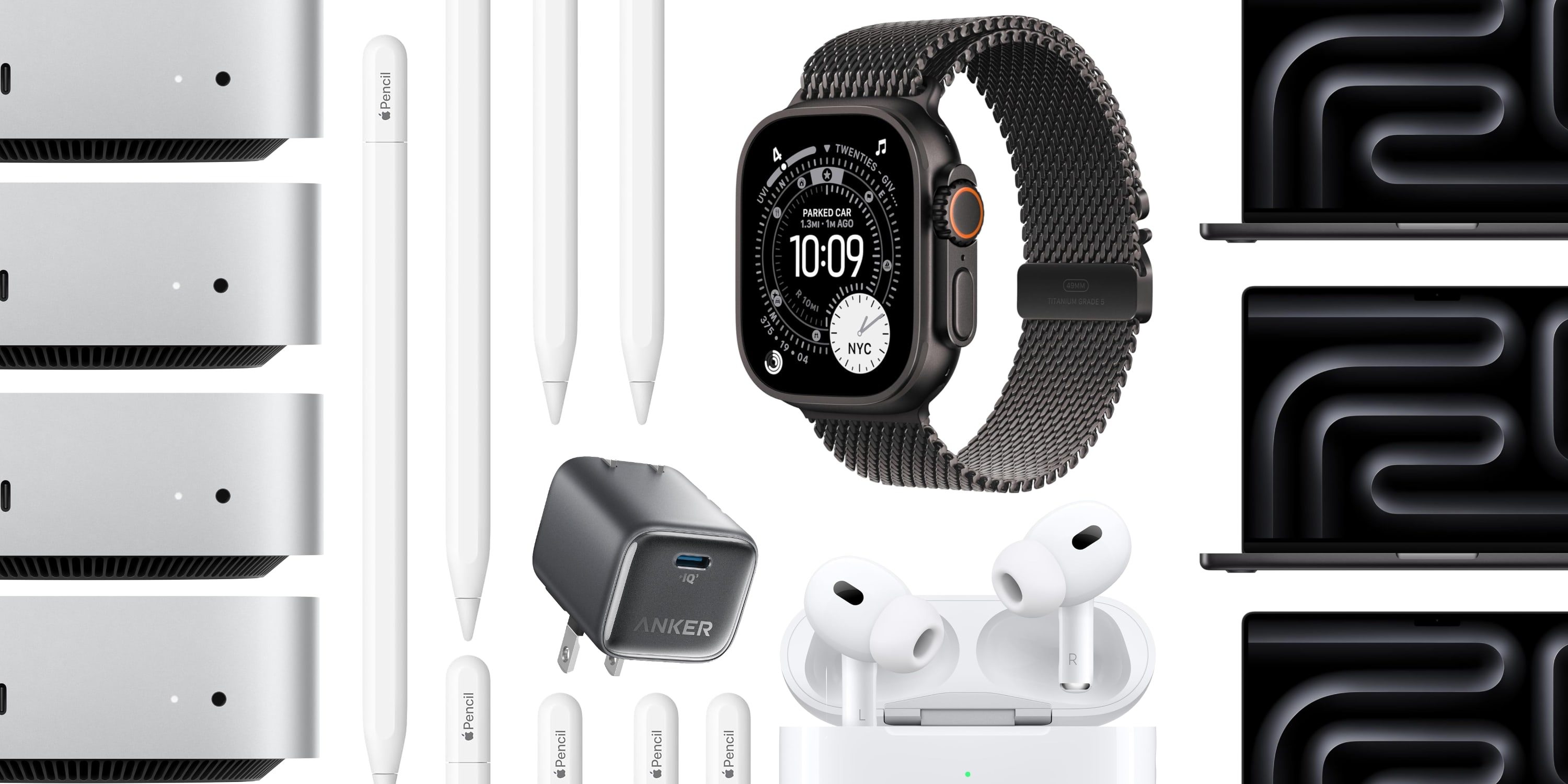 Скидки: MacBook Pro с M5 Pro дешевле на 600 долларов, предложения на Mac mini и AirPods Pro 3, распродажа Apple Watch со скидкой 199 долларов и многое другое