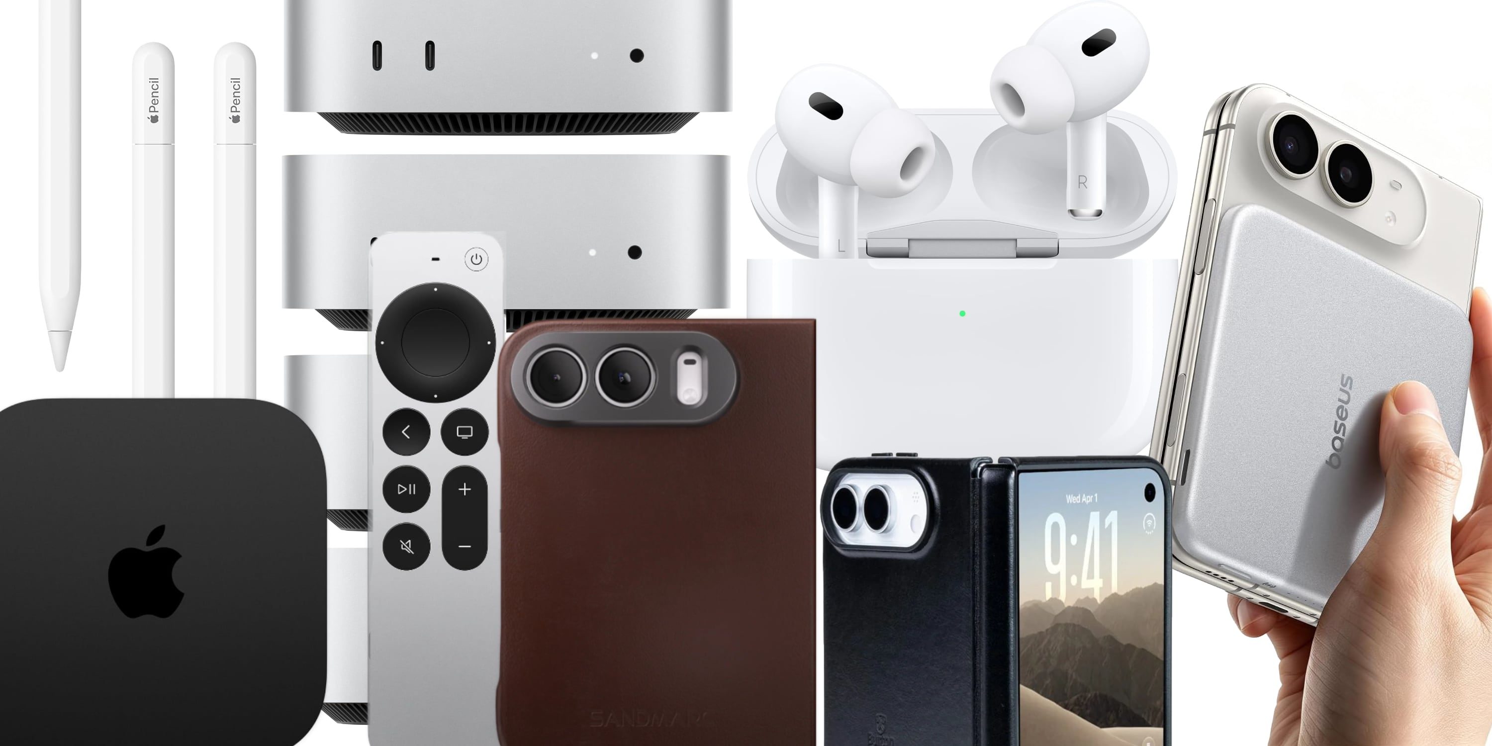 Скидки: чехлы для iPhone Duo, Apple Pencil, AirPods Pro 3, Apple TV 4K, внешние аккумуляторы и многое другое