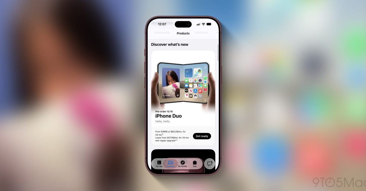 You can now start the iPhone Duo pre-order process
