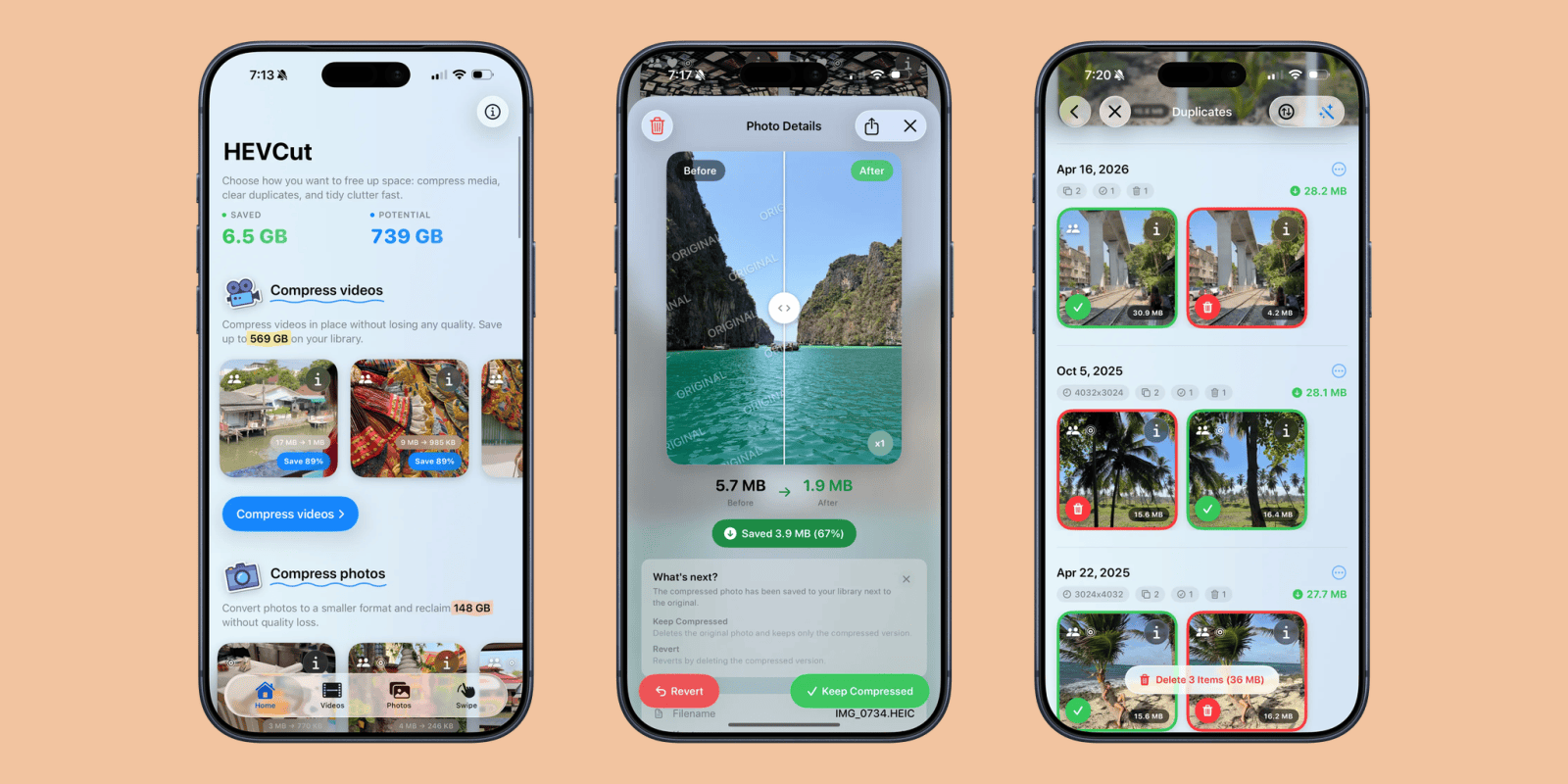 Indie App Spotlight: ‘HEVCut’ helps you trim your photo library without deleting anything