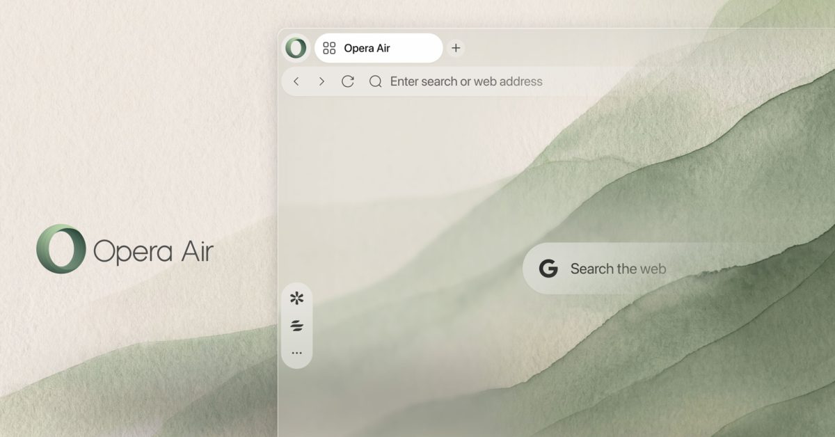 Opera Air gets a minimalist makeover for distraction-free browsing